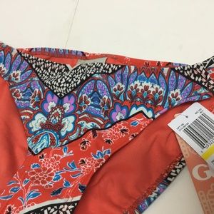 Gianni Bini colorful floral print bikini bottom